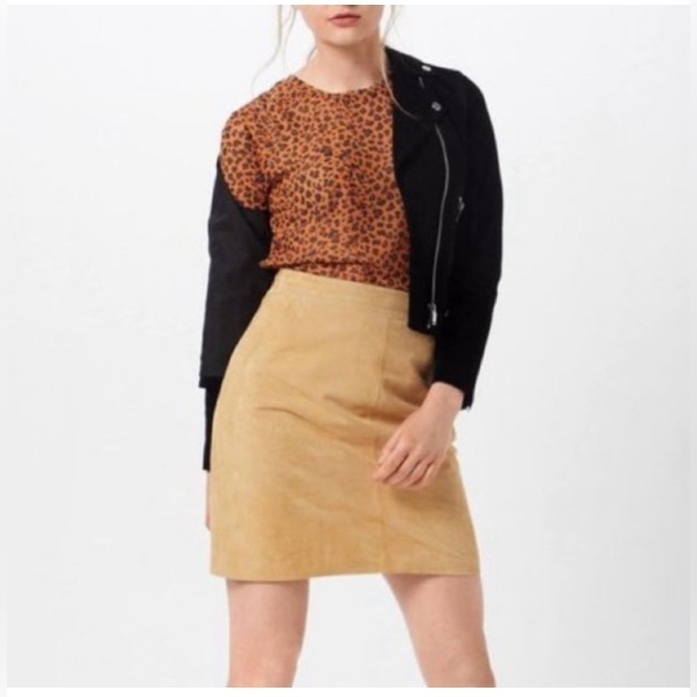 NWT Catwalk Junkie Golden Cheetah Mesh Shirt